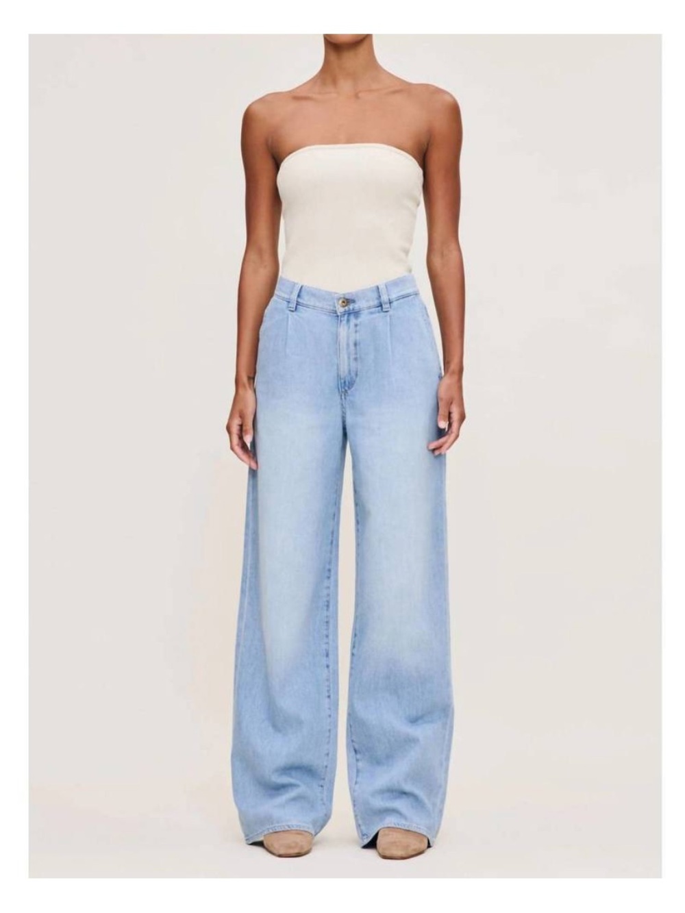 NWT DL1961 Isabel Wide Leg 31.5’ Jeans in Beachfront Size 31 - Picture 1 of 15